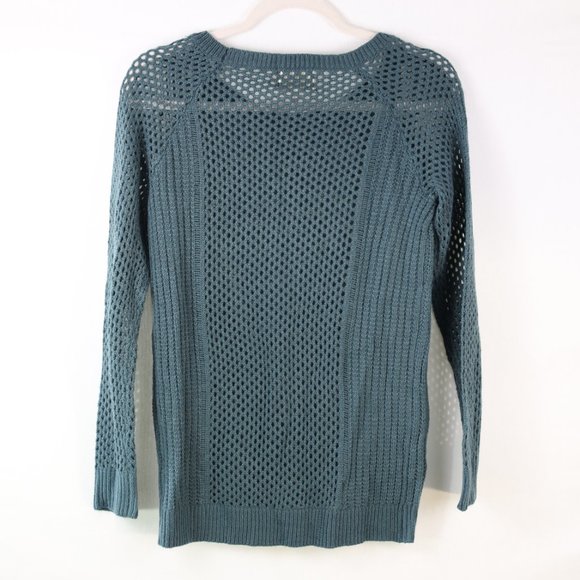 Hippie Rose Open Knit Green Sweater NWOT - Picture 2 of 2